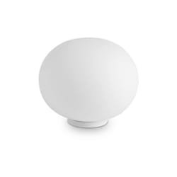 Ideal Lux - Lampada Da Tavolo Contemporanea Smarties Metallo Bianco 1 Luce E27 42W Ip20