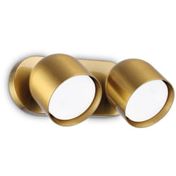 Ideal Lux - Applique Da Parete Contemporaneo Dodo Metallo Ottone 2 Luci Gx53 15W 3000K Ip20