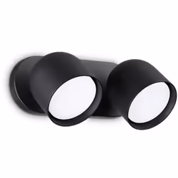 Collezione Dodo DESIGN MINIMAL E CONTEMPORANEO Applique da parete Contemporaneo Dodo Metallo Nero 2 Luci GX53 15W 3000K IP20 ...