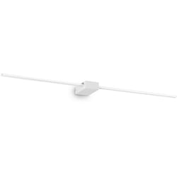 Applique Da Parete Contemporaneo Theo Alluminio Bianco Led 30,5W 3000K Ip20