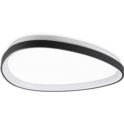 Plafoniera Contemporanea Gemini Metallo Nero Led Integrato 29W 3000K Ip20