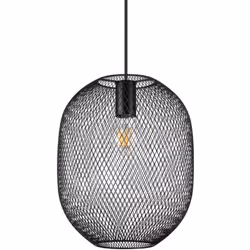 Collezione Net LA LUCE DENTRO LA RETE Lampadario a sospensione Contemporaneo Net Metallo Nero 1 Luce E27 42W IP20 A++ h.max.2 ...