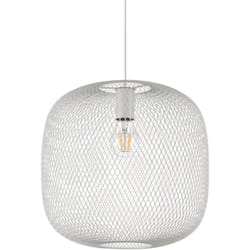 Ideal Lux - Lampadario a Sospensione Contemporaneo Net Metallo Bianco 1 Luce E27 42W