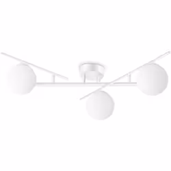 Collezione Atlas LA CREATIVITÀ CHE TI ILLUMINA Plafoniera Contemporanea Atlas Metallo Bianco 3 Luci G9 4W 3000K IP20 A++ h.16 ...
