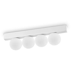 Ideal Lux - Plafoniera Contemporanea Ping Pong Metallo Bianco Led Integrato 12W 3000K Ip20