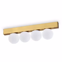 Collezione Ping Pong PICCOLE SFERE SATINATE Plafoniera Contemporanea Ping Pong Metallo Ottone Led Integrato 12W 3000K IP20 A+ ...