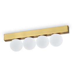Ideal Lux - Plafoniera Contemporanea Ping Pong Metallo Ottone Led Integrato 12W 3000K Ip20