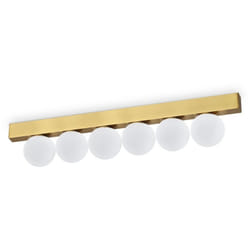 Ideal Lux - Plafoniera Contemporanea Ping Pong Metallo Ottone Led Integrato 18W 3000K Ip20