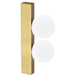 Ideal Lux - Applique Da Parete Contemporanea Ping Pong Metallo Ottone Led 6W 3000K Ip20