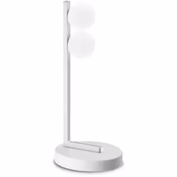 Collezione Ping Pong PICCOLE SFERE SATINATE Abatjour Contemporanea Ping Pong Metallo Bianco Led Integrato 6W 3000K IP20 A++ h ...