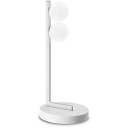 Ideal Lux - Abatjour Contemporanea Ping Pong Metallo Bianco Led Integrato 6W 3000K Ip20