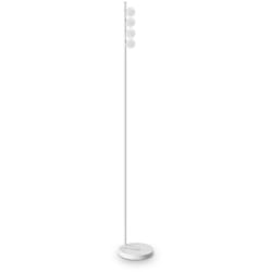Ideal Lux - Piantana Da Terra Contemporanea Ping Pong Metallo Bianco Led 12W 3000K Ip20