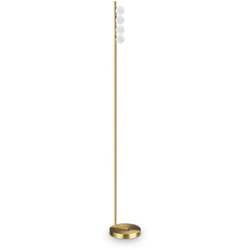 Ideal Lux - Piantana Da Terra Contemporanea Ping Pong Metallo Ottone Led 12W 3000K Ip20
