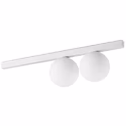 Collezione Binomio LUCE E DESIGN, UN CONNUBIO PERFETTO Plafoniera Contemporaneo Binomio Metallo Bianco 2 G9 4W 3000K IP20 A++ ...