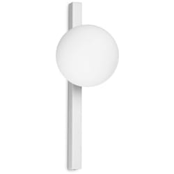 Applique Da Parete Contemporaneo Binomio Metallo Bianco 1 Luce G9 4W 3000K Ip20