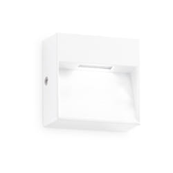 Ideal Lux - Applique Da Parete Contemporaneo Dedra Alluminio Bianco Led 1,5W 3000K Ip65