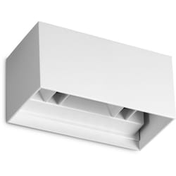 Applique Da Parete Contemporaneo Atom Alluminio Bianco Led 25W 3000K Ip54