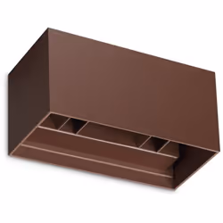 Collezione Atom CREA L'ATMOSFERA CON ELEGANZA Applique da parete Contemporaneo Atom Alluminio coffee Led Integrato 25W 3000K ...
