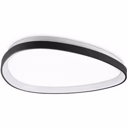 Collezione Gemini UNO SPECCHIO DI LUCE Plafoniera Contemporanea Gemini Metallo Nero Led Integrato 27W 3000K IP20 A++ h.6,5 D. ...