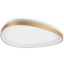 Ideal Lux - Plafoniera Contemporanea Gemini Metallo Ottone Led Integrato 27W 3000K Ip20