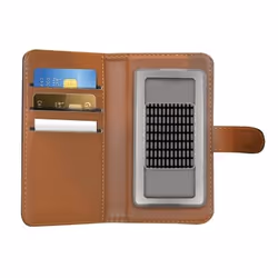 Celly WALLY UNICA custodia per cellulare 11,4 cm (4.5") Custodia a borsellino Nero