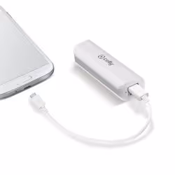 Celly Li-Ion 2600mAh, 2600 mAh, Ioni di Litio, Bianco
