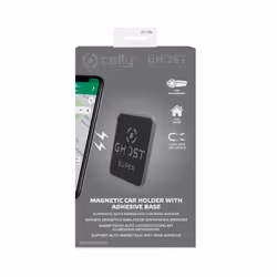 Celly GHOSTSUPERFIX supporto per personal communication Supporto passivo Telefono cellulare/smartphone Nero