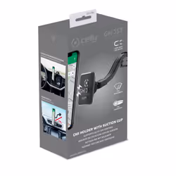 Celly GHOSTSUPERFLEX supporto per personal communication Supporto passivo Telefono cellulare/smartphone Nero - Vista aggiuntiva 5
