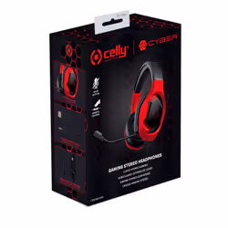 Celly CyberBeat Auricolare Cablato A Padiglione Gaming USB tipo A Nero, Rosso - Vista aggiuntiva 6