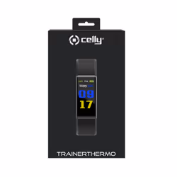 Celly TRAINERTHERMOBK smartwatch e orologio sportivo Nero - Vista aggiuntiva 5