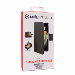 Celly Wally custodia per cellulare 17,3 cm (6.8") Custodia a borsellino Nero - Vista aggiuntiva 4