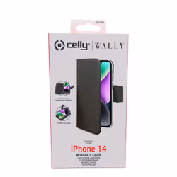 Celly Wally custodia per cellulare 6.1" Custodia a borsellino Nero - Vista aggiuntiva 5