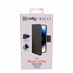 Celly Wally custodia per cellulare 6.1" Custodia a borsellino Nero - Vista aggiuntiva 5