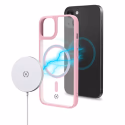 Celly Magmatt custodia per cellulare 6.1" Cover Rosa, Trasparente - Vista aggiuntiva 5