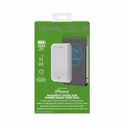 Celly MAGPB5000EVOWH batteria portatile Carica wireless Bianco - Vista aggiuntiva 4