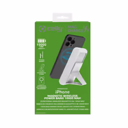 Celly MAGPB10000WH batteria portatile 10000 mAh Carica wireless Bianco - Vista aggiuntiva 4
