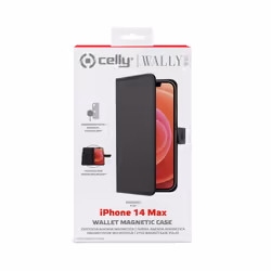 Celly Wallymag custodia per cellulare 6.7" Custodia a borsellino Nero - Vista aggiuntiva 5