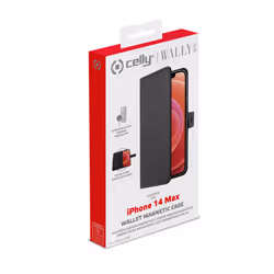 Celly Wallymag custodia per cellulare 6.7" Custodia a borsellino Nero - Vista aggiuntiva 6