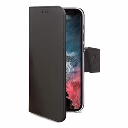 Celly Wally custodia per cellulare 17,3 cm (6.8") Custodia flip a libro Nero - Vista aggiuntiva 2