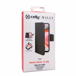 Celly WALLY custodia per cellulare 6.67" Custodia a borsellino Nero - Vista aggiuntiva 5