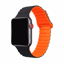 Celly WBANDMAGBKOR, Cinturino per orologio, Apple, Watch 42 mm, Watch 44 mm, Watch 45 mm, Silicone, 20 mm, 220 mm