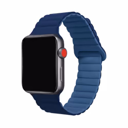 Celly WBANDMAGBLLB, Cinturino per orologio, Apple, Watch 42 mm, Watch 44 mm, Watch 45 mm, Silicone, 20 mm, 220 mm