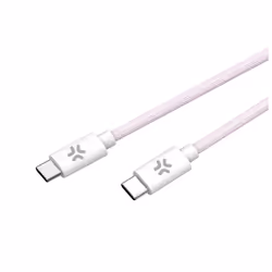 Celly USBCUSBCCOTTPK cavo USB 1,5 m USB C Rosa, Bianco