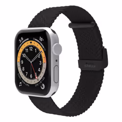 Celly WBANDBRAIDEDBK, Cinturino per orologio, Apple, Watch 42, Watch44, Watch 45 mm, Nero, 1 pz