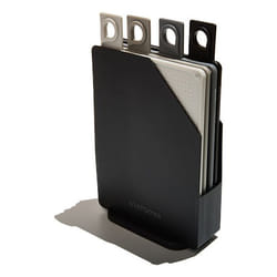 Muitomas CUTTINGBOARDBK tagliere da cucina Rettangolare Silicone Nero