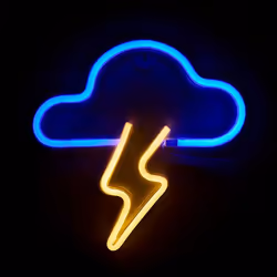 Muitomas NEONWCLOUD illuminazione da parete Lampadina/e non sostituibile/i Neon - Vista aggiuntiva 2