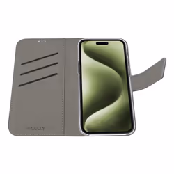 Celly WALLY1078 Custodia a borsellino iPhone 16 ecopelle Nero - Vista aggiuntiva 6