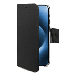 Celly WALLY1079 custodia per cellulare 16 cm (6.3") Custodia a borsellino Nero