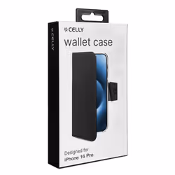 Celly WALLY1079 custodia per cellulare 16 cm (6.3") Custodia a borsellino Nero - Vista aggiuntiva 3