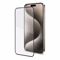 Celly FULLGLASS1079BK, Apple, iPhone 16 Pro, Scratch resistant, Resistente agli urti, Nero, Trasparente, 1 pz